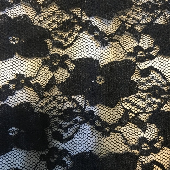 IZ Byer Black Cowl Neck Tee with Lace Back - Picture 5 of 6